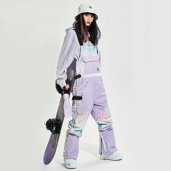 PHIBEE Women's Insulated Snow Bib Overalls – Waterproof, Breathable Ski Pants With Adjustable Suspenders