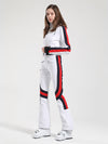 Women's Gsou Snow Retro Stripe Flare Ski Suit
