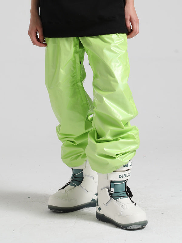 Men's Gsou Snow Neon Holographic Bright Waterpoof Snow Pants