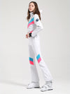 Women's Gsou Snow Retro V Striped Flare Ski Suit