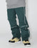 Men's Gsou Snow Reflective Pinstriped Letter Snowboard Pants
