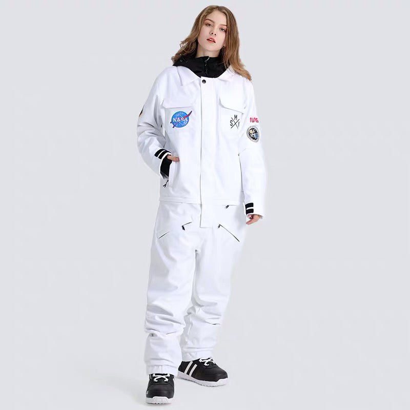 Bluemagic Womens Snow Onepiece Snowsuits Jumpsuits Galaxy / XL(height 175cm 70kg)
