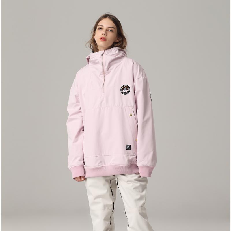Women's Searipe Snow Addict Slope Queen Anorak Fleece Snow Hoodies ...