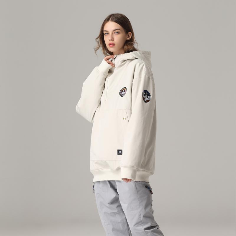 Women's Searipe Snow Addict Slope Queen Anorak Fleece Snow Hoodies ...