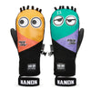 Men's Nandn Full Leather Snow Mascot Snowboard Gloves Winter Mittens
