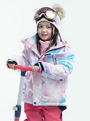 Girl's Vector Colorful Winter Insulated Snow Jacket
