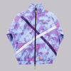Womens PINGUP Hip Hop Snowboard Jacket Stylish Purple Ribbons Jacket