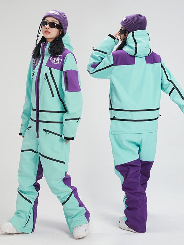 Women's LTVT One Piece Ski Jumpsuit Overall Snowsuit
