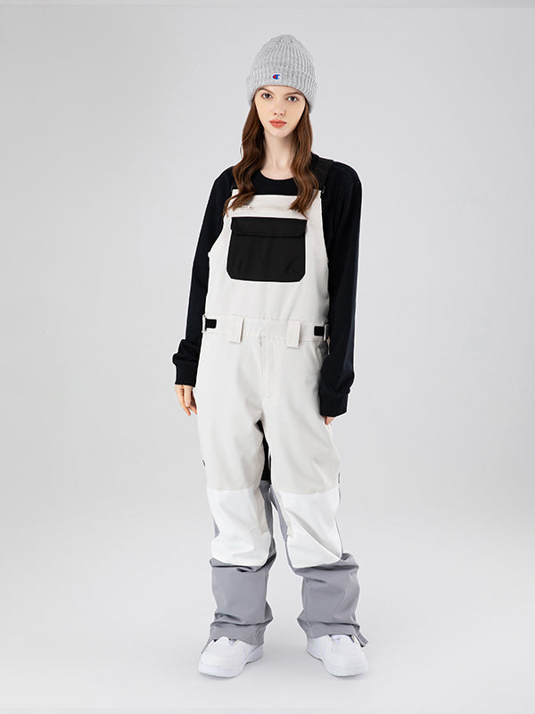 Women's Searipe Mountain Discover Colorblock Snow Pants Coverall Bibs