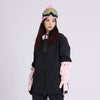 Cosone Women's Winter Forward Zipper Colorblock Windbreaker Snow Jacket