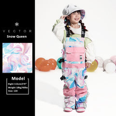 Kid's Vector Space Odyssey Waterproof Bib Snow Pants