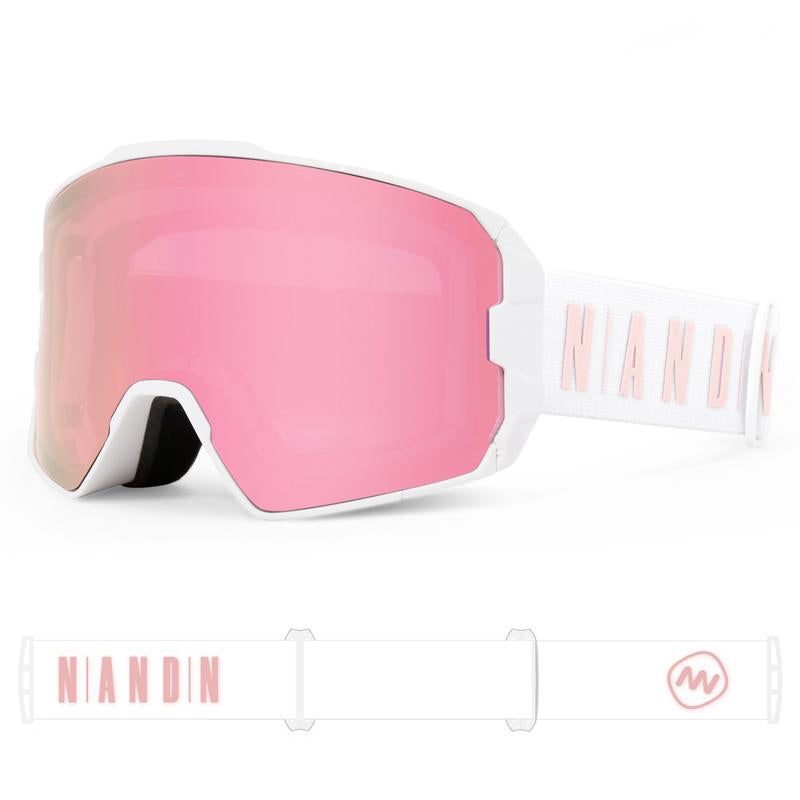 frameless ski goggles Nandn New Unisex Optics Winter Fashion Snowboard Frameless Ski Goggles