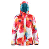 Women's SMN Mountain Freeze Colorful Print Waterproof Winter Snowboard Jacket