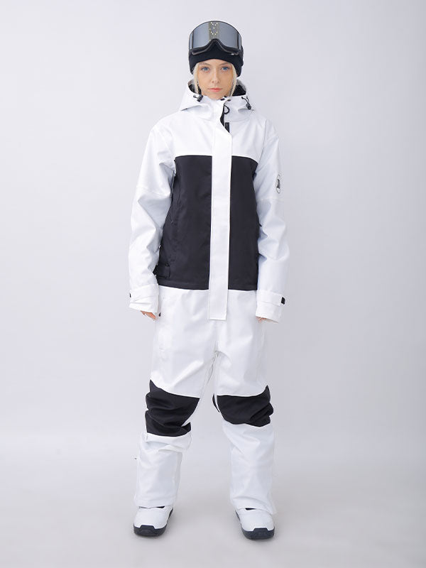 Womens Snowverb Alpine Ranger Colorblock Waterproof One Piece Snowsuit ...