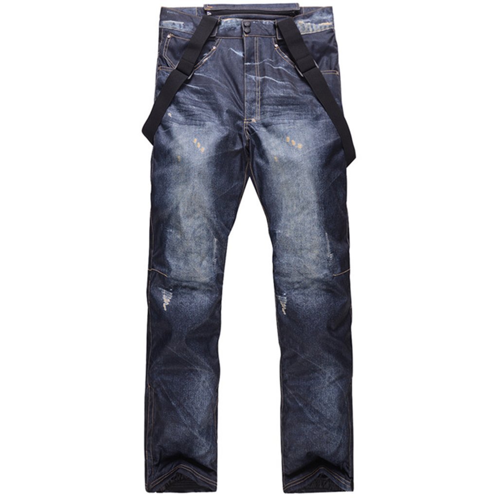 Men's Winter Warm Waterproof Hip Snowboard Pants Jeans Snowverb