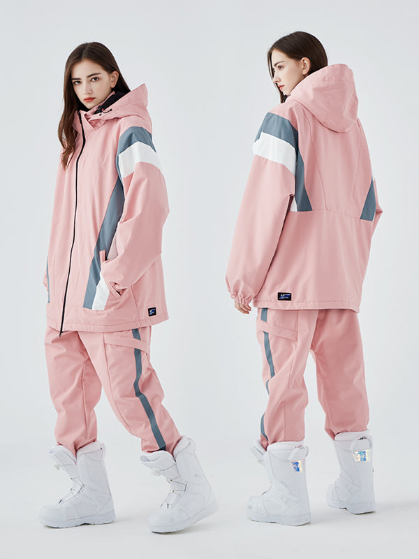 Women's Air Pose Snow Addict Mountain Track Two Piece Snowsuits-Oversize